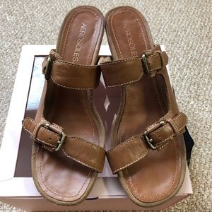 🌈 $ 2/36 Aerosole sandals in tan.
